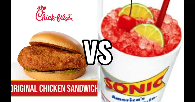 Chick-fil-A Original Chicken Sandwich vs. Sonic Cherry Limeade