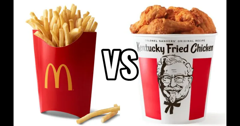 KFC Original Recipe Chicken vs. McDonald's Fries