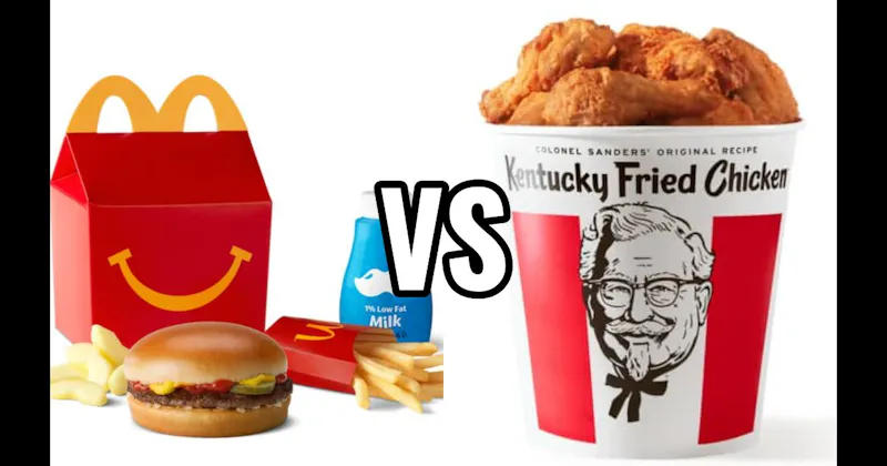 KFC Original Recipe Chicken vs. McDonald’s Happy Meal
