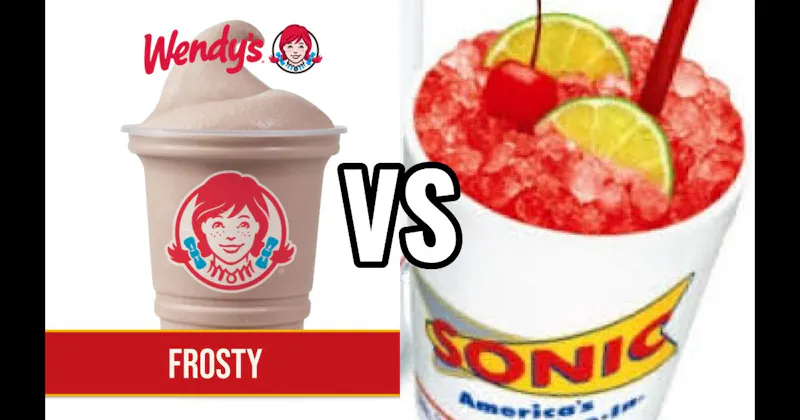Sonic Cherry Limeade vs. Wendy’s Frosty