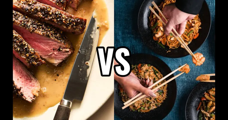 Chopsticks vs. Knife