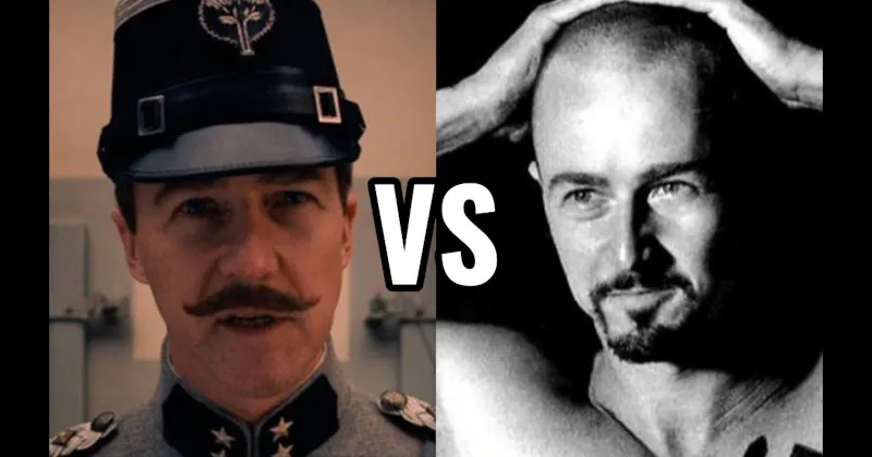 Derek Vinyard in 'American History X' vs. Henckels in 'The Grand Budapest Hotel'
