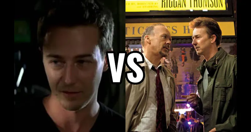 Jack Teller in 'The Score' vs. Mike in 'Birdman'