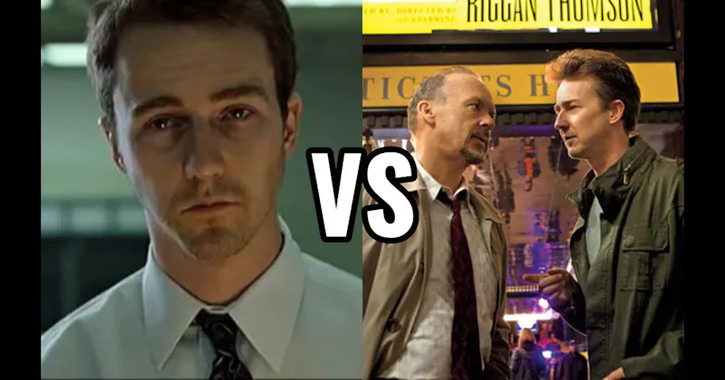 Mike in 'Birdman' vs. The Narrator in 'Fight Club'