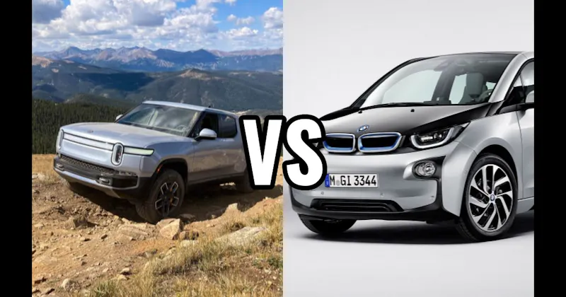 BMW i3 vs. Rivian R1T