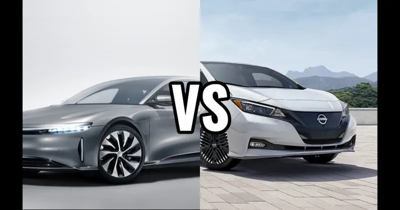 Lucid Air vs. Nissan Leaf