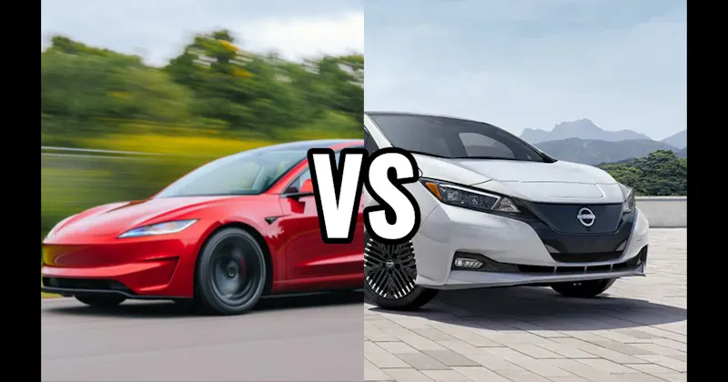 Nissan Leaf vs. Tesla Model 3