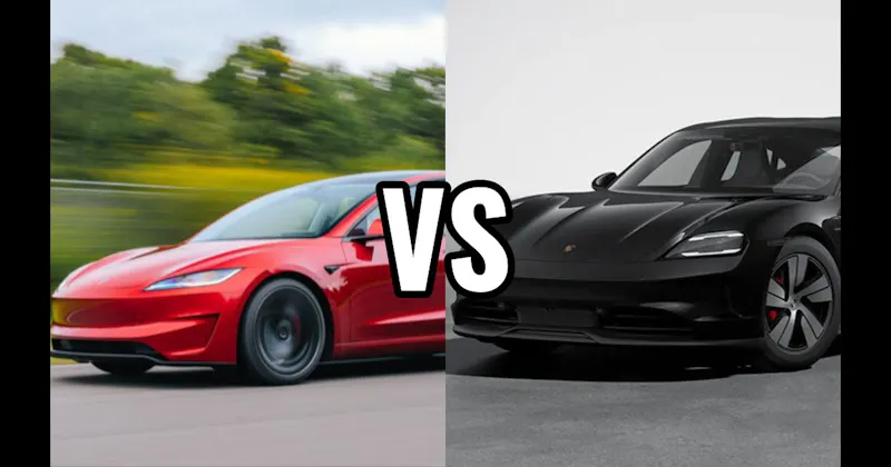 Porsche Taycan vs. Tesla Model 3