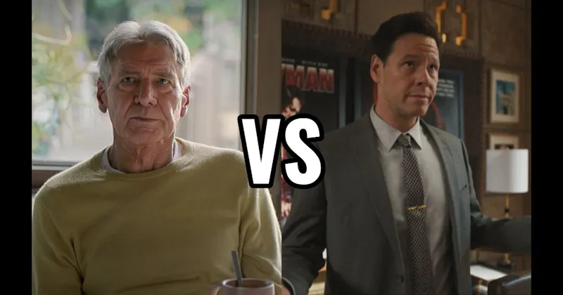 Harrison Ford in 'Shrinking' vs. Ike Barinholtz in 'The Studio'