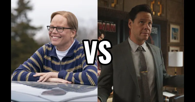 Ike Barinholtz in 'The Studio' vs. Jeff Hiller in 'Somebody Somewhere'