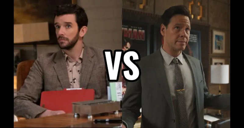 Ike Barinholtz in 'The Studio' vs. Michael Urie in 'Shrinking'