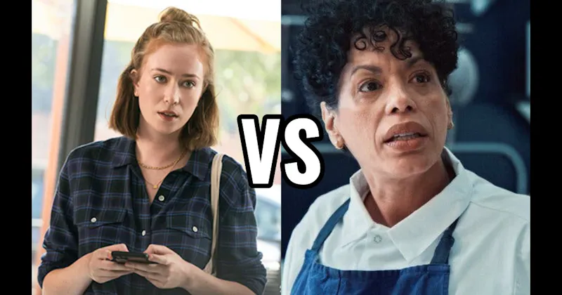 Hannah Einbinder in 'Hacks' vs. Liza Colón-Zayas in 'The Bear'