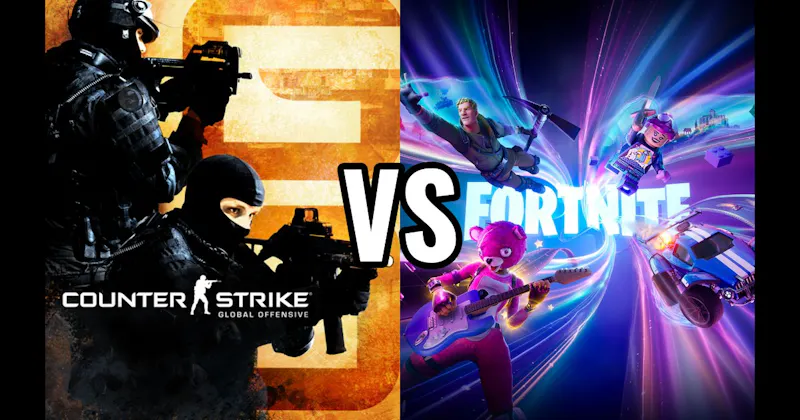 Counter-Strike: Global Offensive vs. Fortnite