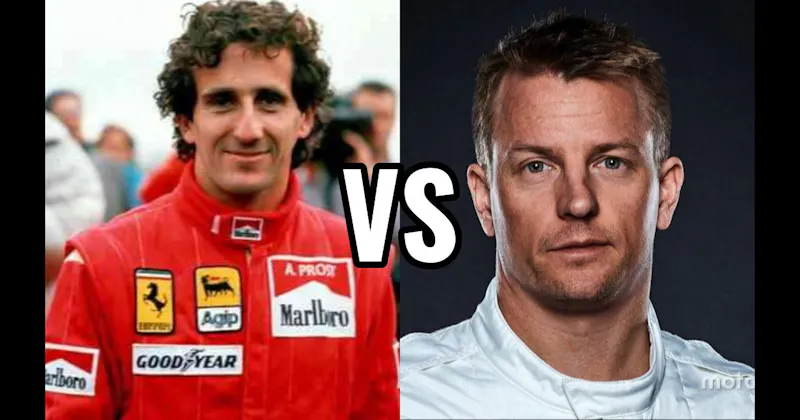 Alain Prost vs. Kimi Räikkönen
