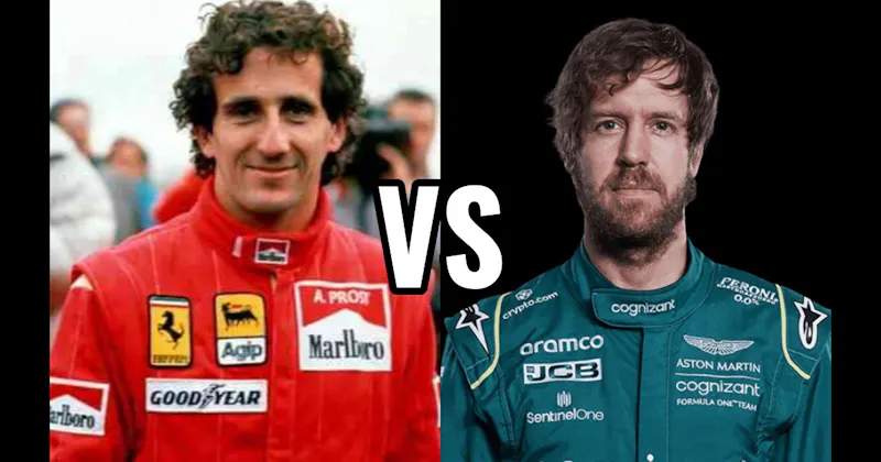 Alain Prost vs. Sebastian Vettel