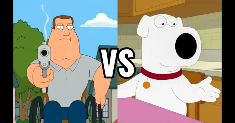 Brian Griffin vs. Joe Swanson
