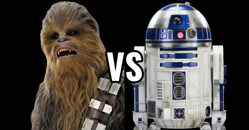 Chewbacca vs. R2-D2