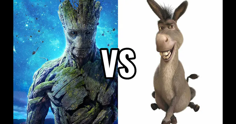 Donkey vs. Groot