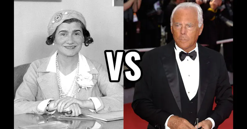 Coco Chanel vs. Giorgio Armani