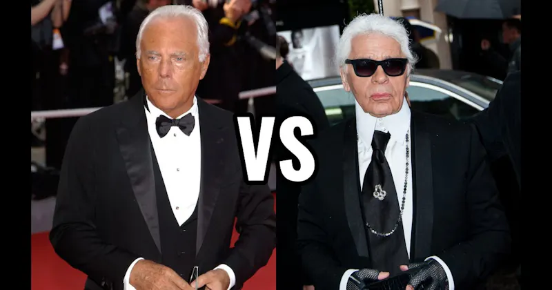 Giorgio Armani vs. Karl Lagerfeld