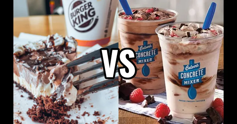 Burger King Hershey’s Sundae Pie vs. Culver’s Concrete Mixer