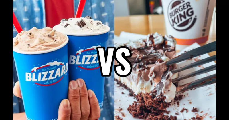 Burger King Hershey’s Sundae Pie vs. Dairy Queen Blizzard 