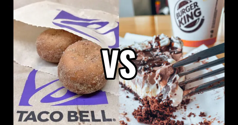 Burger King Hershey’s Sundae Pie vs. Taco Bell Cinnabon Delights