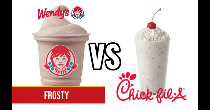 Chick-fil-A Cookies & Cream Milkshake vs. Wendy’s Frosty