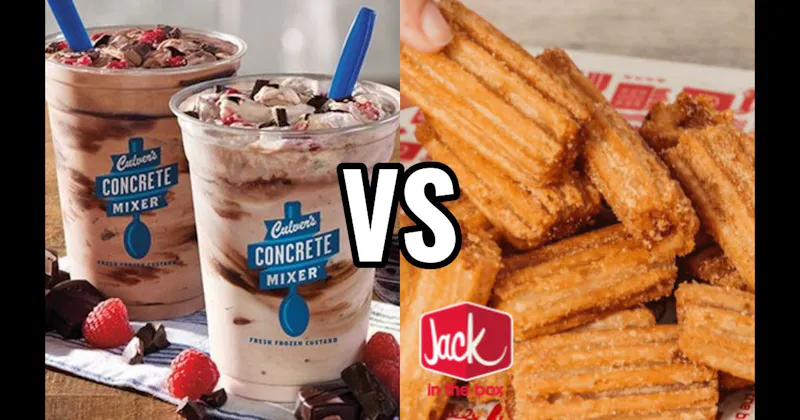 Culver’s Concrete Mixer vs. Jack in the Box Mini Churros