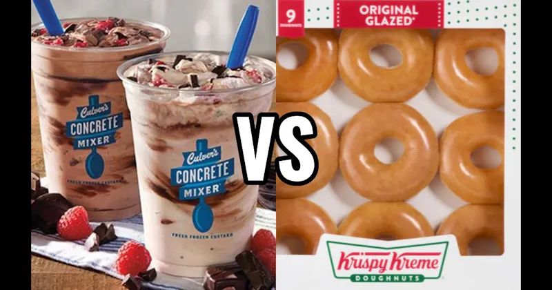 Culver’s Concrete Mixer vs. Krispy Kreme Original Glazed