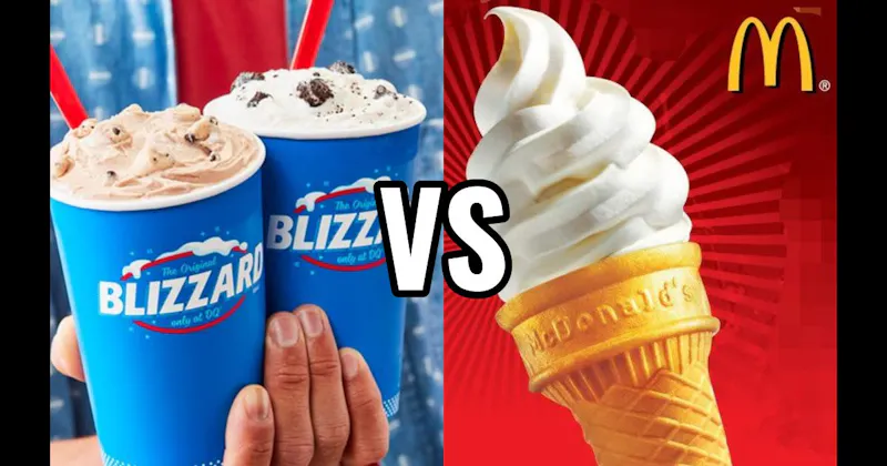 Dairy Queen Blizzard  vs. McDonald’s Soft Serve Cone