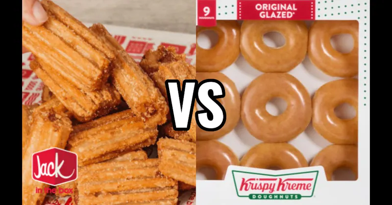 Jack in the Box Mini Churros vs. Krispy Kreme Original Glazed