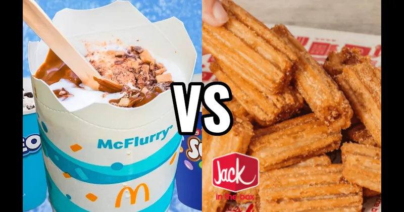 Jack in the Box Mini Churros vs. McDonald’s McFlurry