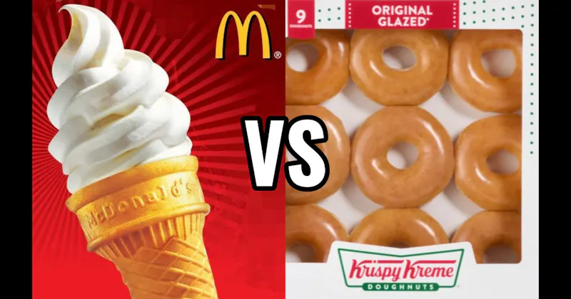 Krispy Kreme Original Glazed vs. McDonald’s Soft Serve Cone