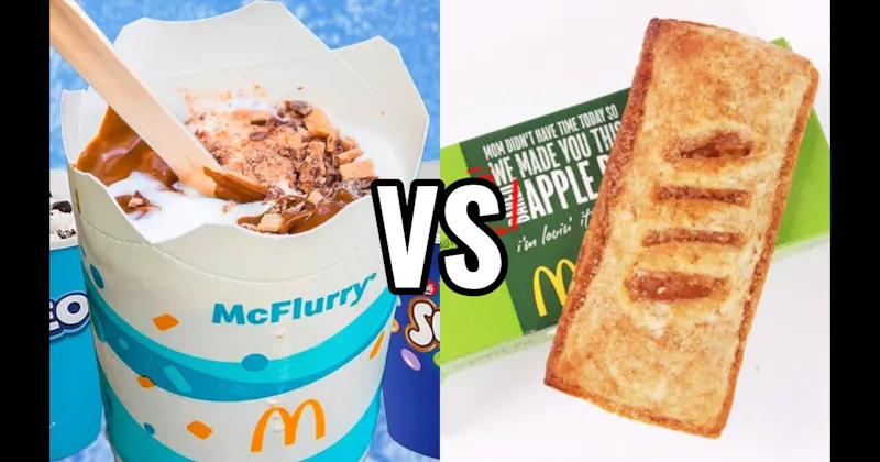 McDonald’s Apple Pie vs. McDonald’s McFlurry