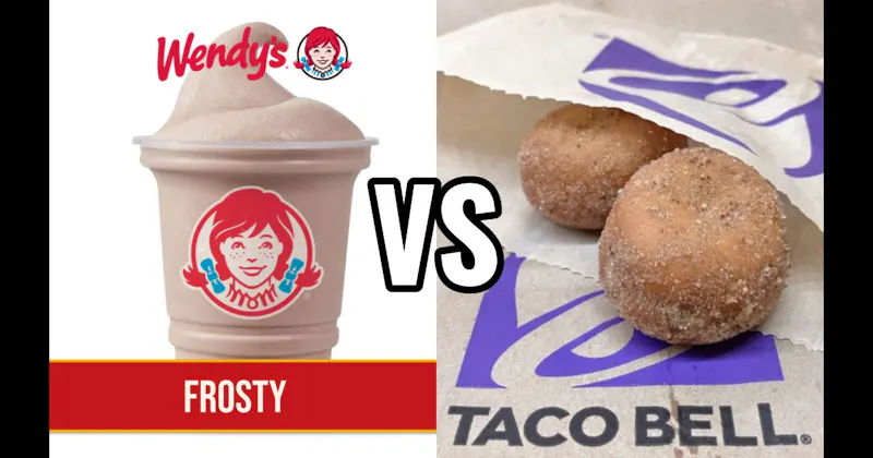 Taco Bell Cinnabon Delights vs. Wendy’s Frosty