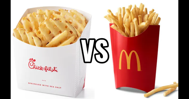 Chick-fil-A Waffle Fries vs. McDonald's Fries