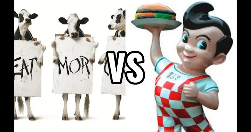 Big Boy (Bob’s Big Boy) vs. Cows (Chick-fil-a)