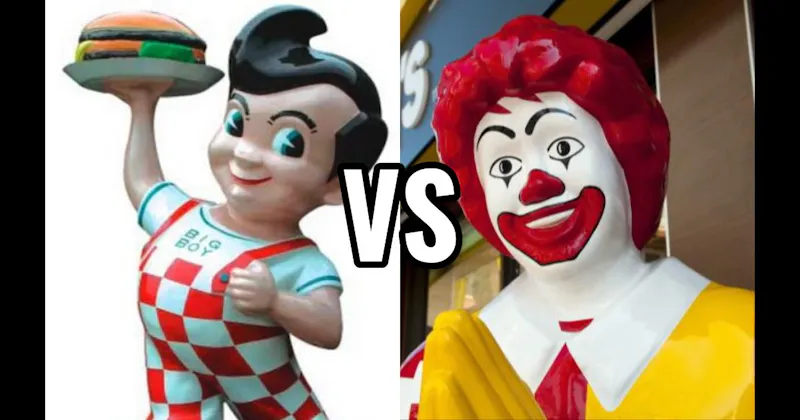 Big Boy (Bob’s Big Boy) vs. Ronald McDonald (McDonald’s)