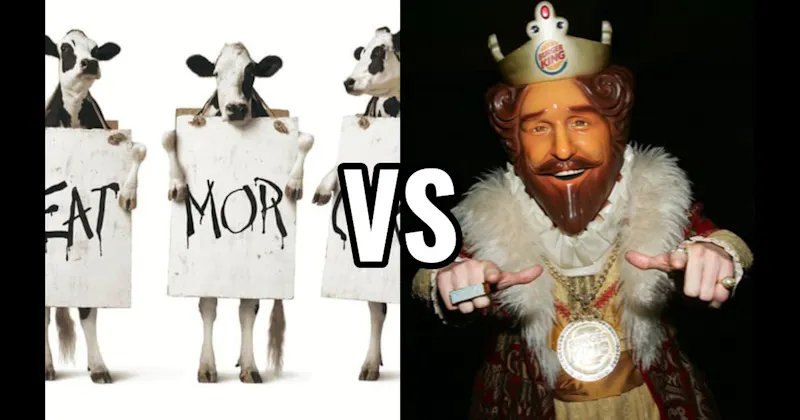 Cows (Chick-fil-a) vs. The King (Burger King)