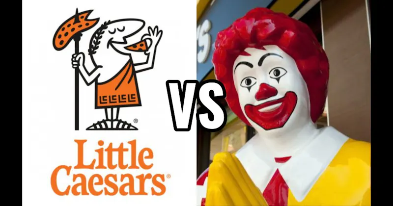 Little Caesar vs. Ronald McDonald (McDonald’s)