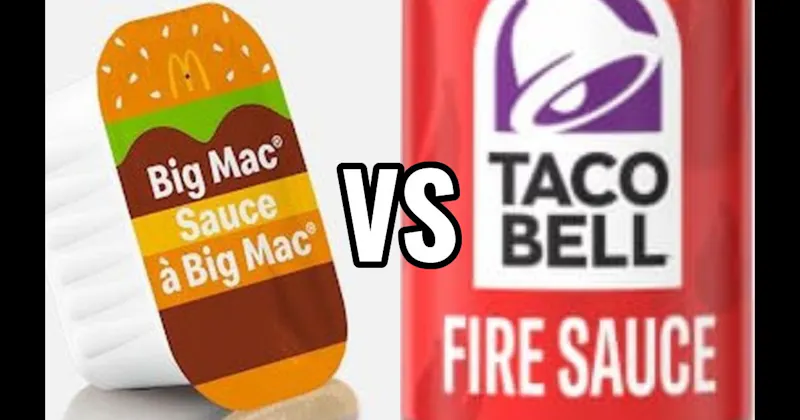 McDonald’s Big Mac Sauce (McDonald’s) vs. Taco Bell Fire Sauce (Taco Bell)