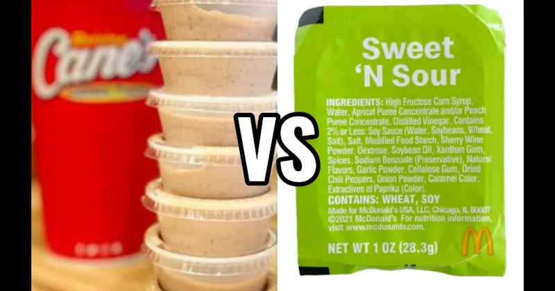 McDonald’s Sweet ‘N Sour Sauce (McDonald’s) vs. Raising Cane’s Sauce (Raising Cane’s)