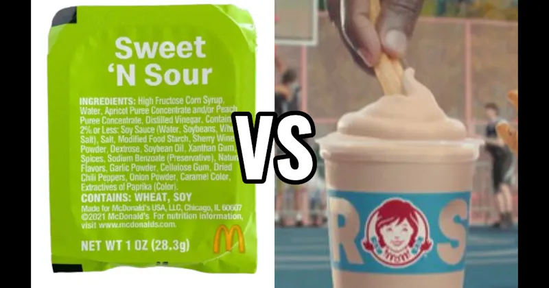 McDonald’s Sweet ‘N Sour Sauce (McDonald’s) vs. Wendy’s Frosty (Wendy’s)