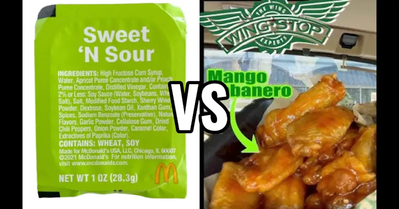 McDonald’s Sweet ‘N Sour Sauce (McDonald’s) vs. Wingstop Mango Habanero (Wingstop)