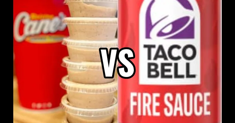 Raising Cane’s Sauce (Raising Cane’s) vs. Taco Bell Fire Sauce (Taco Bell)