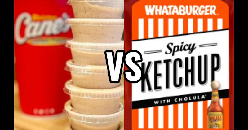Raising Cane’s Sauce (Raising Cane’s) vs. Whataburger Spicy Ketchup (Whataburger)