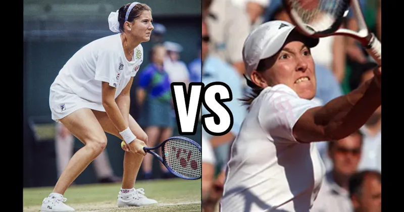 Justine Henin vs. Monica Seles