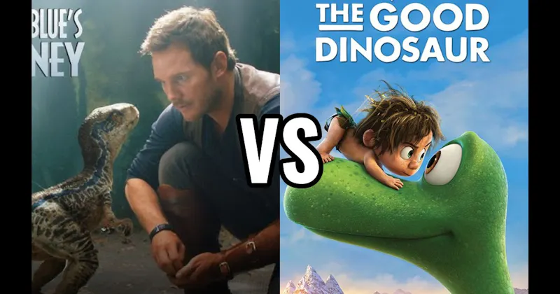 Arlo (Good Dinosaur) vs. Blue (Jurassic World)