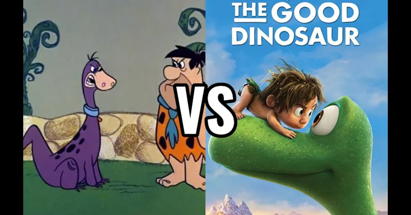 Arlo (Good Dinosaur) vs. Dino (Flintstones)